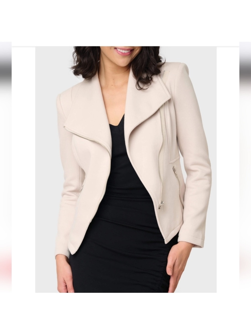Gibson Look Moto Jacket Dune Asymmetrical Zip